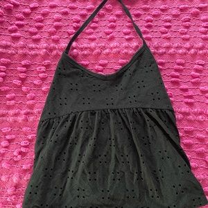 Black Hollister Halter Top